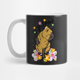 High Five! Cute Brown Kawaii Capybara Mug